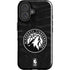 NBA Minnesota Timberwolves Black Animal Print iPhone 16 Impact Case