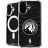 NBA Minnesota Timberwolves Black Animal Print iPhone 16 MagSafe Case