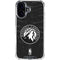 NBA Minnesota Timberwolves Black Animal Print iPhone 16 Plus Clear Case
