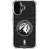 NBA Minnesota Timberwolves Black Animal Print iPhone 16 Plus Clear Case