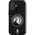NBA Minnesota Timberwolves Black Animal Print iPhone 16 Plus Impact Case