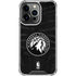 NBA Minnesota Timberwolves Black Animal Print iPhone 16 Pro Max Clear Case