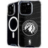 NBA Minnesota Timberwolves Black Animal Print iPhone 16 Pro Max MagSafe Case