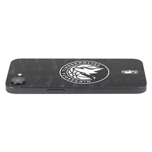 NBA Minnesota Timberwolves Black Animal Print iPhone 16e Skin