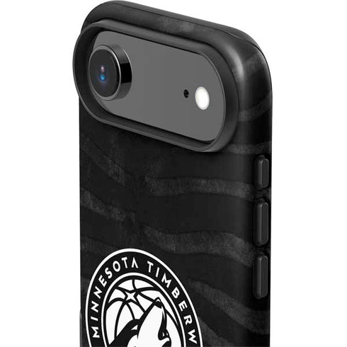 NBA Minnesota Timberwolves Black Animal Print iPhone 17 Air Impact Case