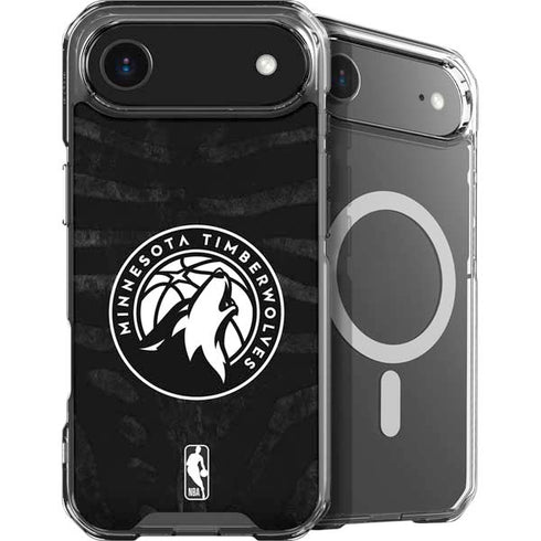 NBA Minnesota Timberwolves Black Animal Print iPhone 17 Air MagSafe Case