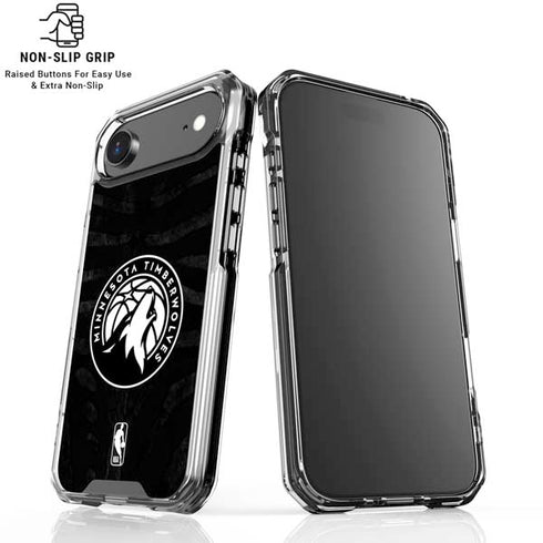 NBA Minnesota Timberwolves Black Animal Print iPhone 17 Air MagSafe Case