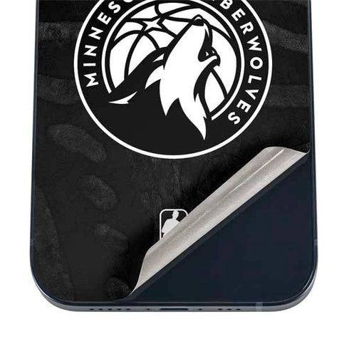 NBA Minnesota Timberwolves Black Animal Print iPhone 17 Pro Skin