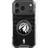 NBA Minnesota Timberwolves Black Animal Print iPhone 18 Pro Clear Case