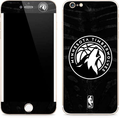 NBA Minnesota Timberwolves Black Animal Print iPhone 6/6s Plus Skin