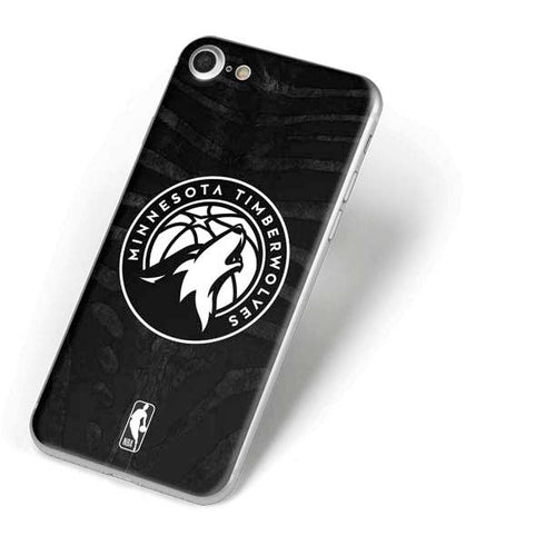 NBA Minnesota Timberwolves Black Animal Print iPhone 7 Skin
