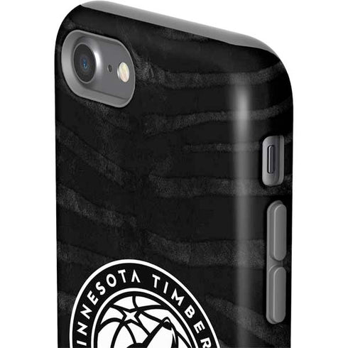 NBA Minnesota Timberwolves Black Animal Print iPhone SE (2nd & 3rd Gen) Pro Case