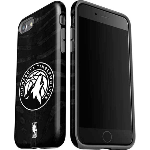 NBA Minnesota Timberwolves Black Animal Print iPhone SE (2nd & 3rd Gen) Pro Case