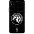 NBA Minnesota Timberwolves Black Animal Print iPhone XS Skin