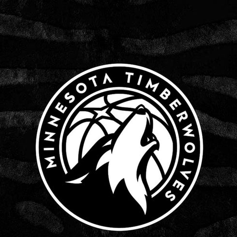 NBA Minnesota Timberwolves Black Animal Print iPhone XS Skin