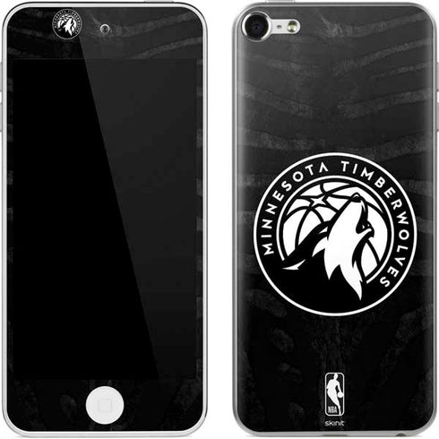 NBA Minnesota Timberwolves Black Animal Print Apple iPod Skin