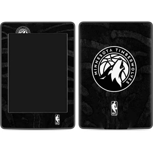 NBA Minnesota Timberwolves Black Animal Print Amazon Kindle Skin