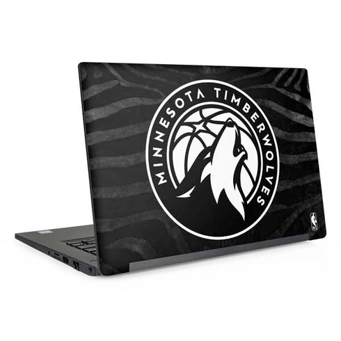NBA Minnesota Timberwolves Black Animal Print Dell Latitude Skin