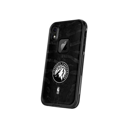 NBA Minnesota Timberwolves Black Animal Print LifeProof Fre iPhone Skin