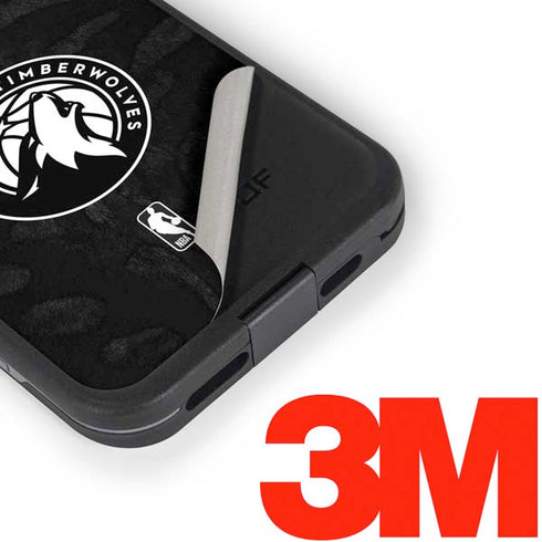 NBA Minnesota Timberwolves Black Animal Print LifeProof Fre iPhone Skin