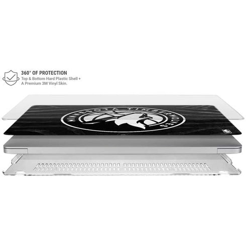 NBA Minnesota Timberwolves Black Animal Print MacBook Air 15in (2023-2025) Case plus Skin