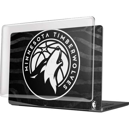 NBA Minnesota Timberwolves Black Animal Print MacBook Pro 14in (2021-24) Case plus Skin