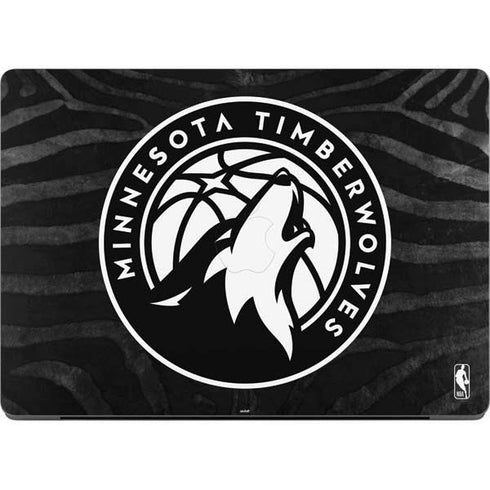 NBA Minnesota Timberwolves Black Animal Print MacBook Pro 14in (2021-24) Skin