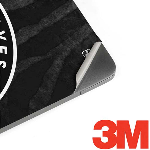 NBA Minnesota Timberwolves Black Animal Print MacBook Skins