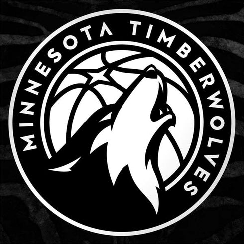NBA Minnesota Timberwolves Black Animal Print MacBook Skins