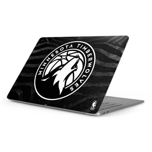NBA Minnesota Timberwolves Black Animal Print Apple MacBook Pro 16-inch Skin