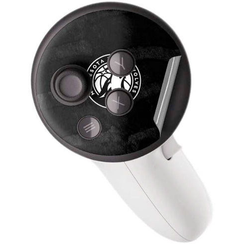 NBA Minnesota Timberwolves Black Animal Print Meta Quest 3S Skin