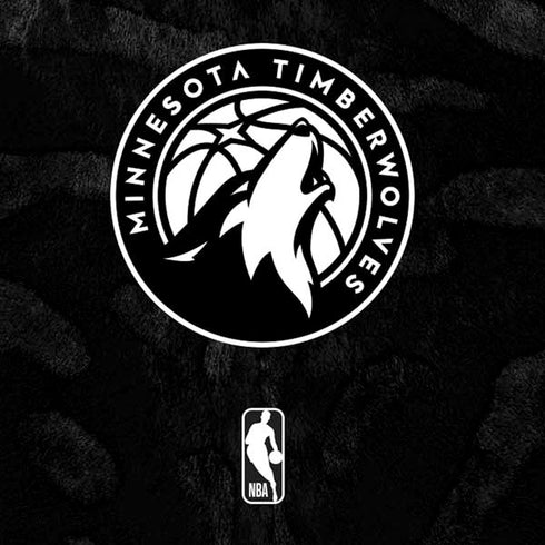 NBA Minnesota Timberwolves Black Animal Print Moto E5 Play Skin