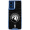 NBA Minnesota Timberwolves Black Animal Print Moto G 5G (2024) Clear Case