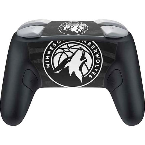 NBA Minnesota Timberwolves Black Animal Print Nintendo Switch 2 (2025) Pro Controller Skin