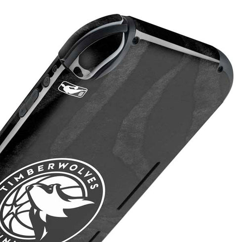 NBA Minnesota Timberwolves Black Animal Print Nintendo Switch Lite Skin