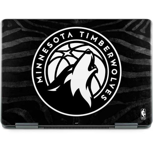 NBA Minnesota Timberwolves Black Animal Print Notebook 9 Pro 13in (2017) Skin