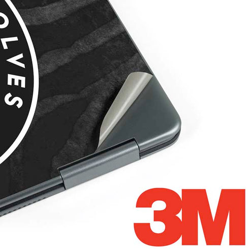 NBA Minnesota Timberwolves Black Animal Print Notebook 9 Pro 13in (2017) Skin