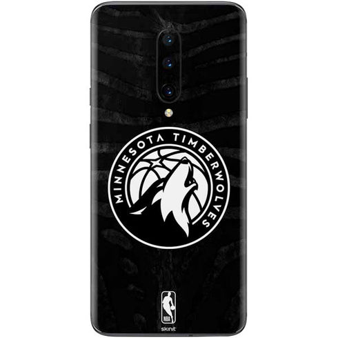 NBA Minnesota Timberwolves Black Animal Print OnePlus 7 Pro Skin