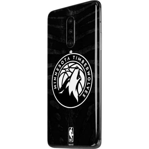 NBA Minnesota Timberwolves Black Animal Print OnePlus 7 Pro Skin