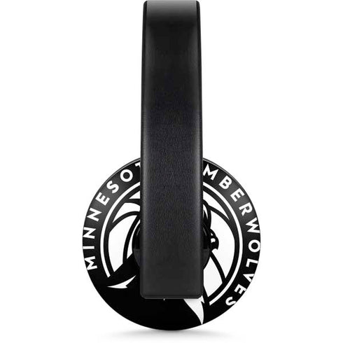 NBA Minnesota Timberwolves Black Animal Print PlayStation 4 Gold Wireless Headset Skin