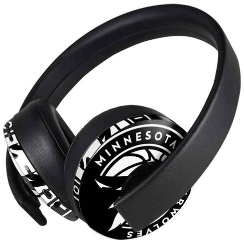 NBA Minnesota Timberwolves Black Animal Print PlayStation 4 Gold Wireless Headset Skin
