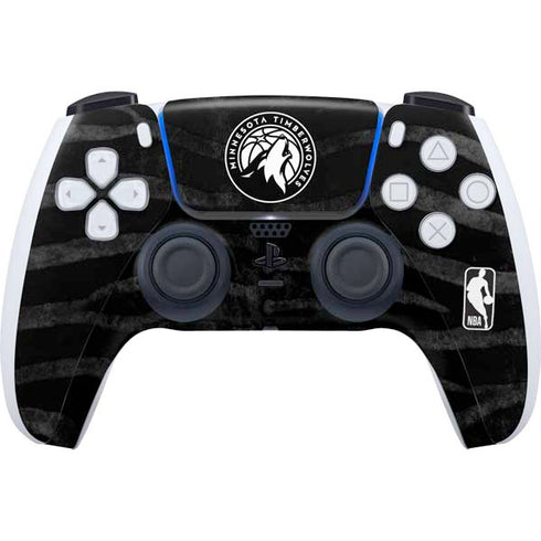 NBA Minnesota Timberwolves Black Animal Print PlayStation PS5 Skins