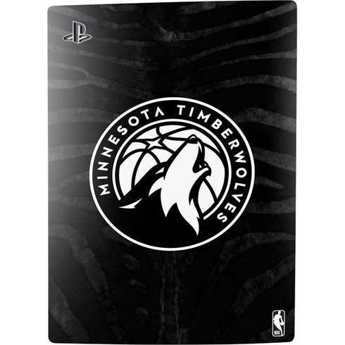 NBA Minnesota Timberwolves Black Animal Print PS5 Digital Edition Bundle Skin