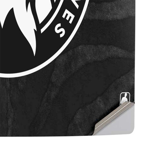 NBA Minnesota Timberwolves Black Animal Print PS5 Pro Console Skin