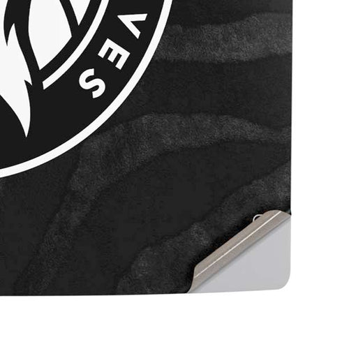 NBA Minnesota Timberwolves Black Animal Print PS5 Pro Disk Console Skin