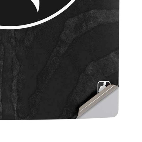 NBA Minnesota Timberwolves Black Animal Print PS5 Slim Disk Console Skin