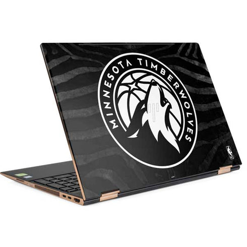 NBA Minnesota Timberwolves Black Animal Print HP Spectre Skin