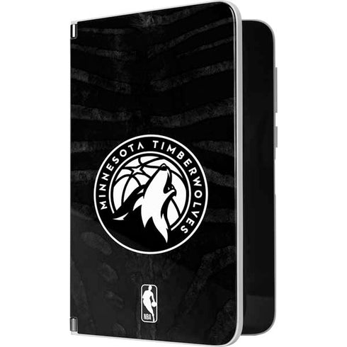 NBA Minnesota Timberwolves Black Animal Print Surface Duo Skin