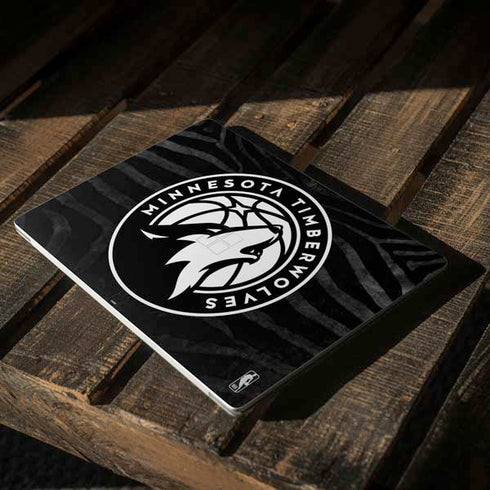 NBA Minnesota Timberwolves Black Animal Print Surface Laptop 2 Skin