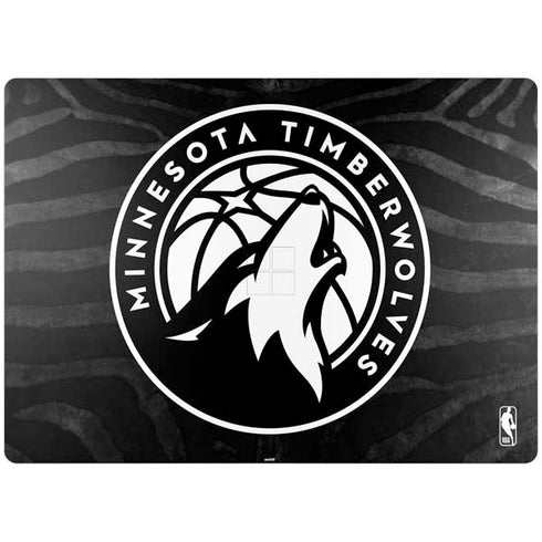 NBA Minnesota Timberwolves Black Animal Print Surface Laptop 4 15in Skin